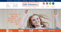 Desktop Screenshot of lundorthodontics.com